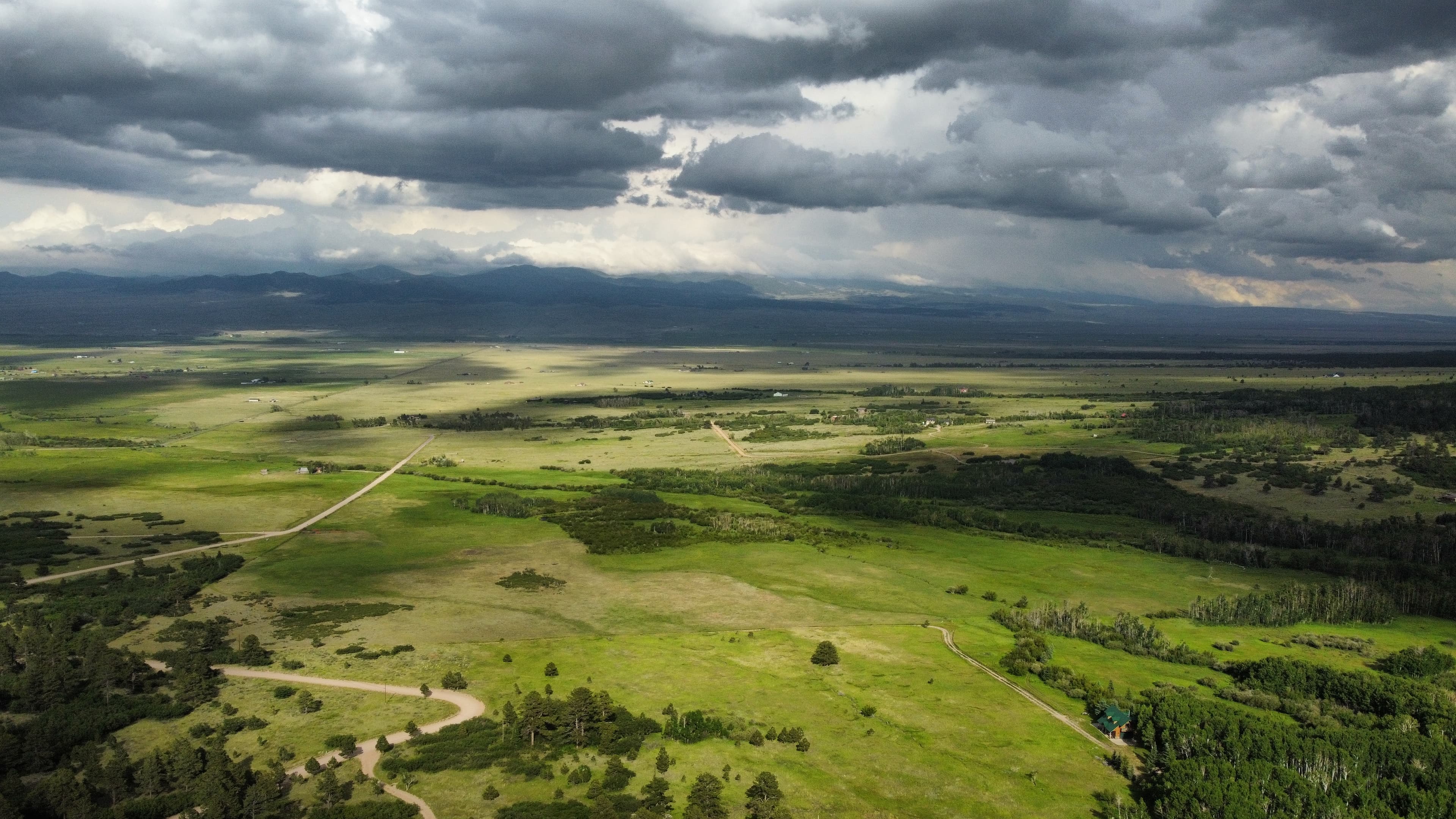 Arial of the Wet Mountain Valley